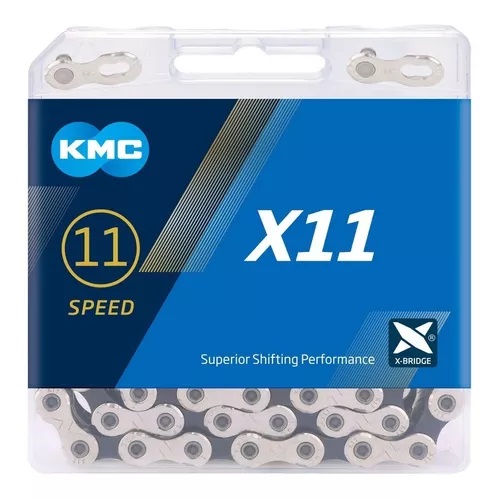 CADENA KMC X11 NPBK - PLATA/NEGRO